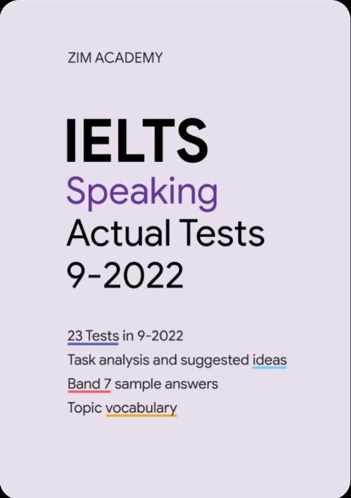 IELTS Speaking Actual Tests September 2022 - Tổng hợp và giải đề thi IELTS Speaking tháng 9/2022