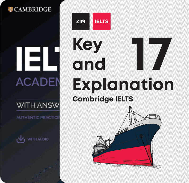 Combo Cambridge English IELTS 17& Cambridge English IELTS 17 – Key and Explanation