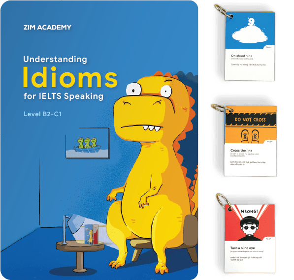Combo sách Understanding Idioms for IELTS Speaking và bộ thẻ học học Idioms
