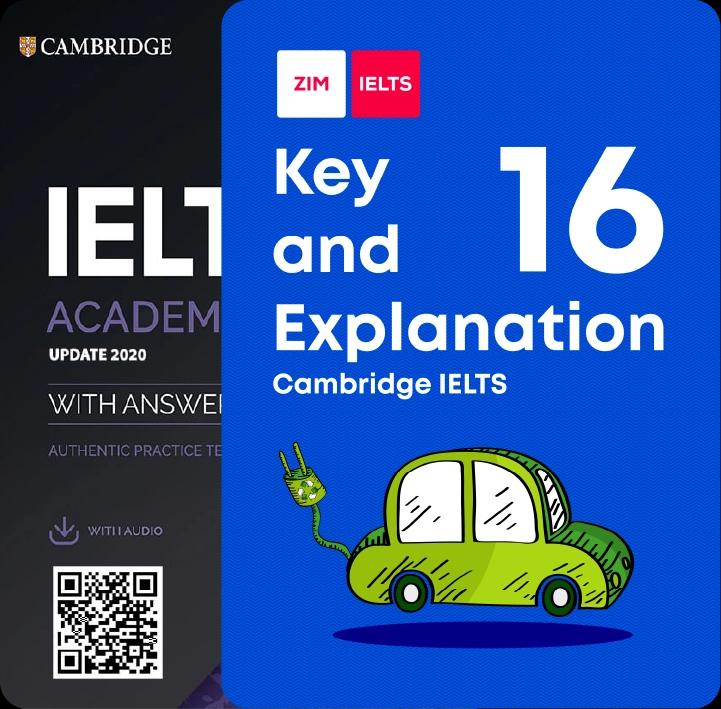 Combo Cambridge English IELTS 16 & Cambridge English IELTS 16 – Key and Explanation