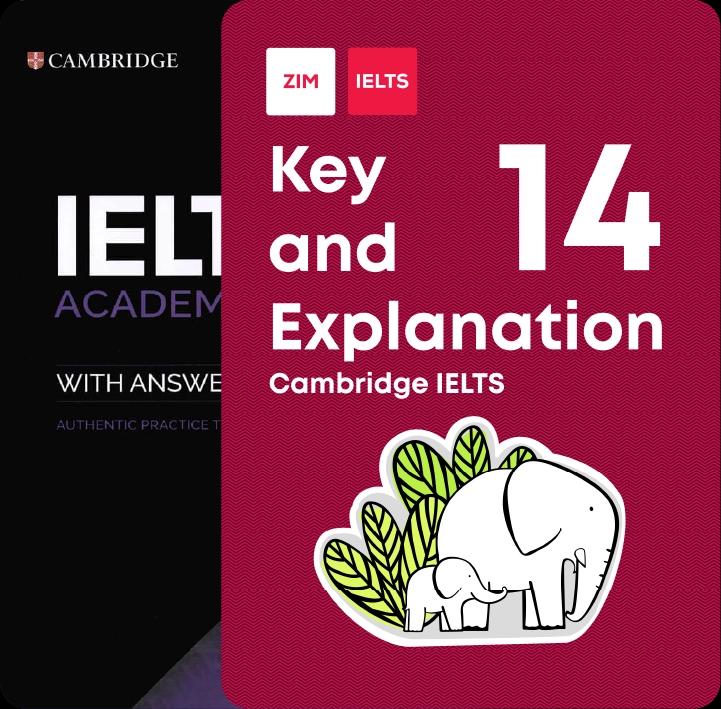 Combo Cambridge English IELTS 14 & Cambridge English IELTS 14 – Key and Explanation