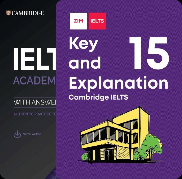 Combo Cambridge English IELTS 15 & Cambridge English IELTS 15 - Key and Explanation