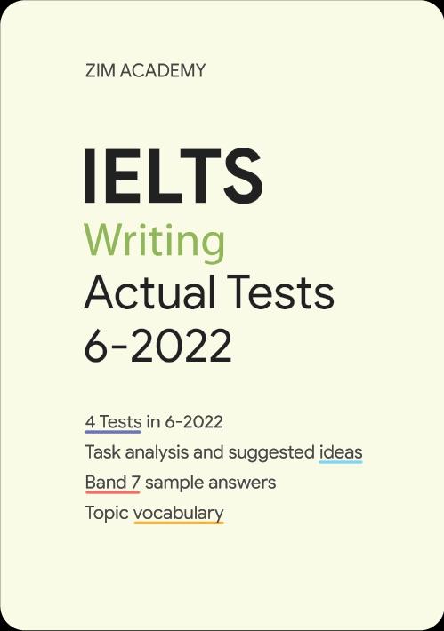 IELTS Writing Actual Tests Jun 2022 - Tổng hợp và giải đề thi IELTS Writing tháng 6/2022