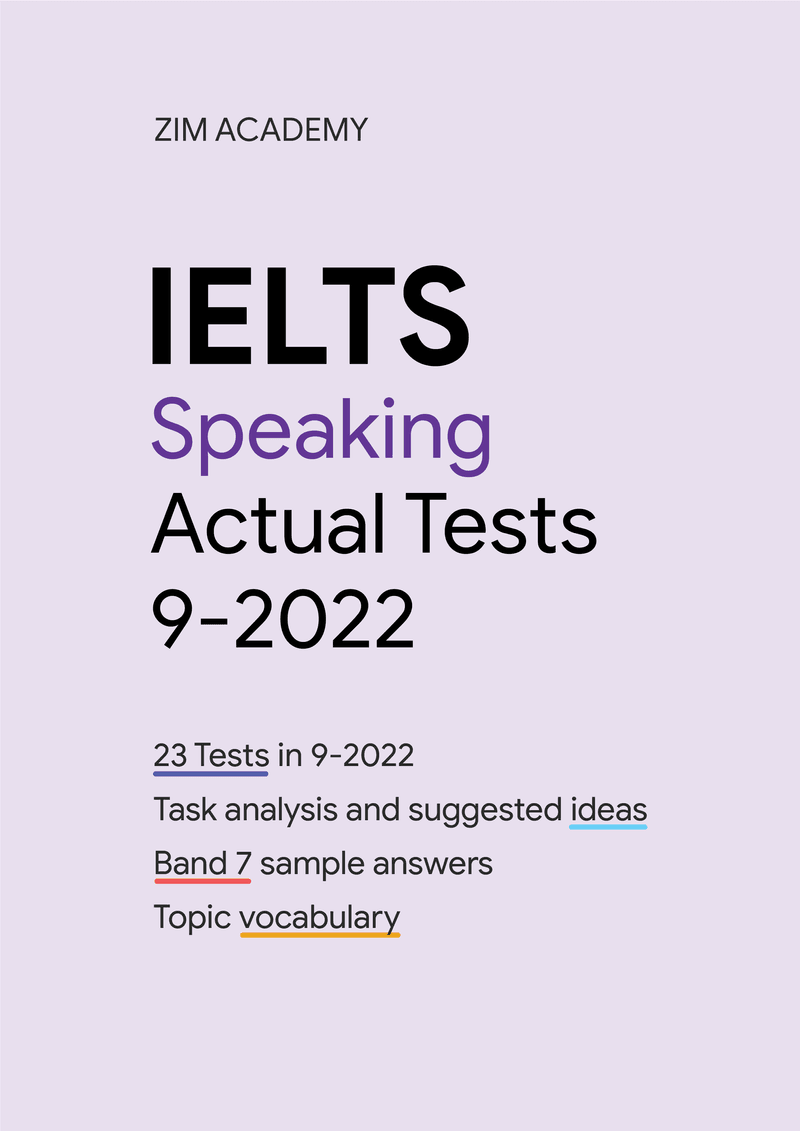 IELTS Speaking Actual Tests September 2022 - Tổng hợp và giải đề thi IELTS Speaking tháng 9/2022