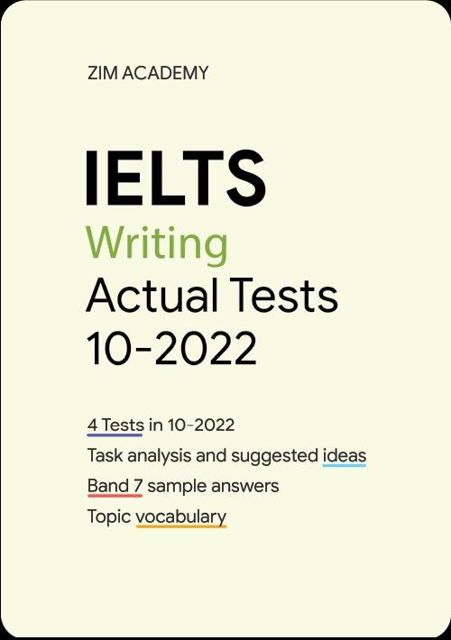 IELTS Writing Actual Tests October 2022 - Tổng hợp và giải đề thi IELTS Writing tháng 10/2022