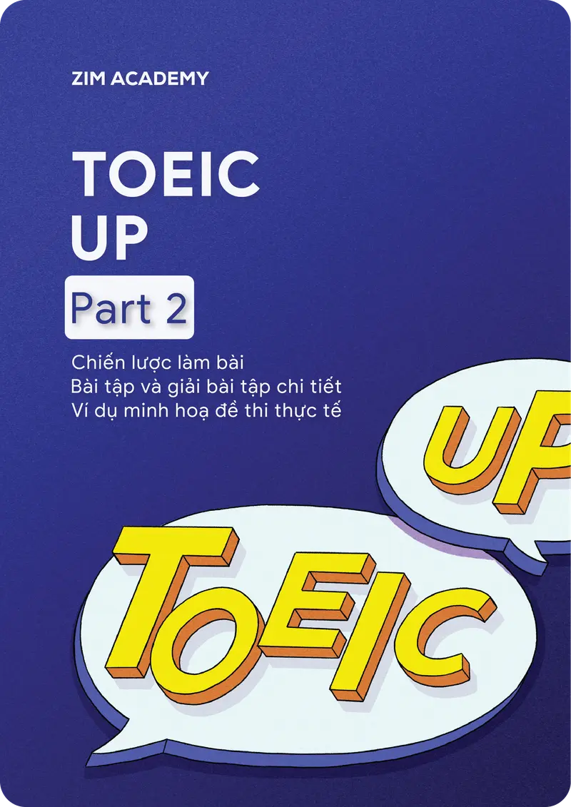 Sách TOEIC UP Part 2 - Chiến lược làm bài TOEIC Part 2