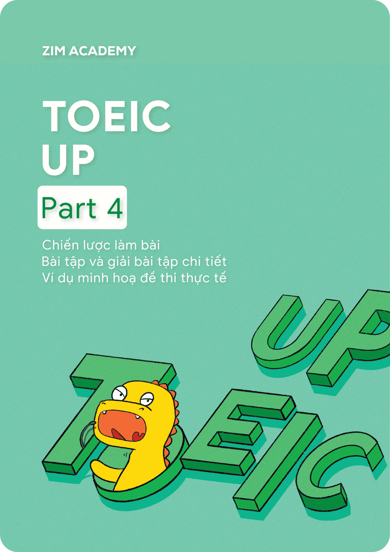 Sách TOEIC UP Part 4 - Chiến lược làm bài TOEIC Part 4