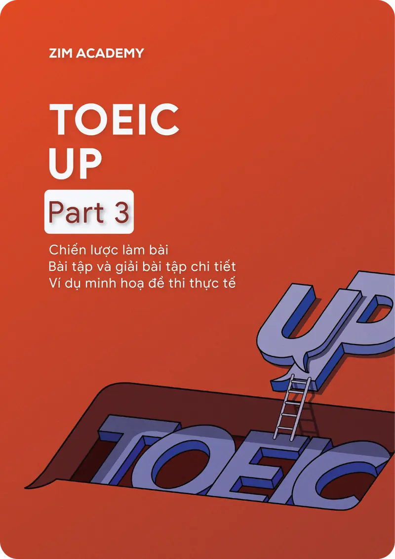 Sách TOEIC UP Part 3 - Chiến lược làm bài TOEIC Part 3