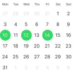 Schedule sample